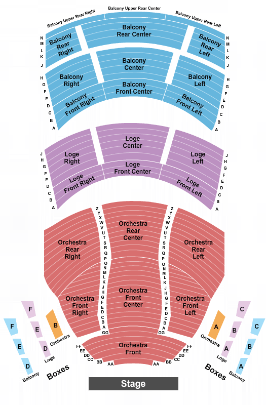 Procter & Gamble Hall Back to the Future Seating Chart